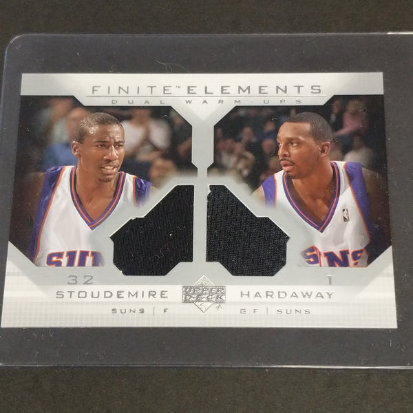 2003 Upper Deck Finite Elements Dual warm ups Amare Stoudemire and Anfernee Hardaway