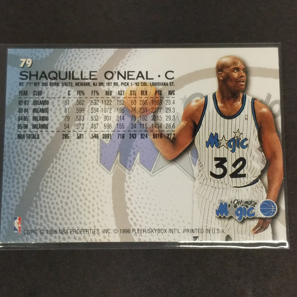 1996-97 Fleer Skybox Shaquille O'Neal NBA Basketball Card