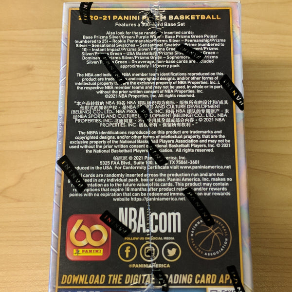 2020-21 NBA Panini Prizm Blaster box sealed