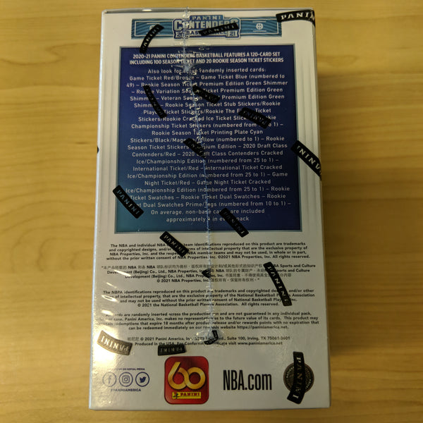 2020-21 Panini Dunk Contenders Basketball sealed