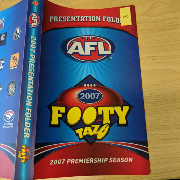 2007 AFL Footy Tazo Premiership Season Presentation Folder