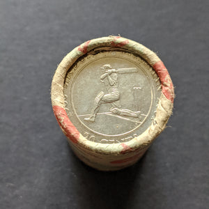 Australia Twenty cents 20c 2001 SIR DONALD BRADMAN In Armourguard coin roll