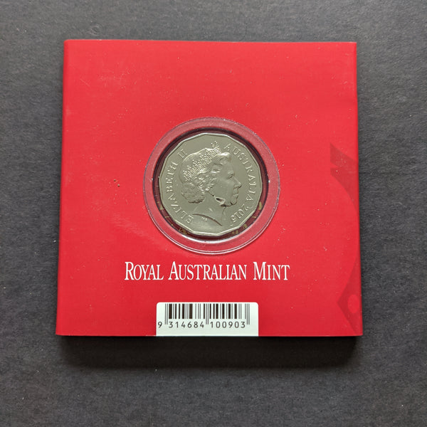 Australia 2015 Royal Australian Mint Fifty Cents 50c Lunar New Year of the Goat Tetra-Decagon Lunar Series Coin