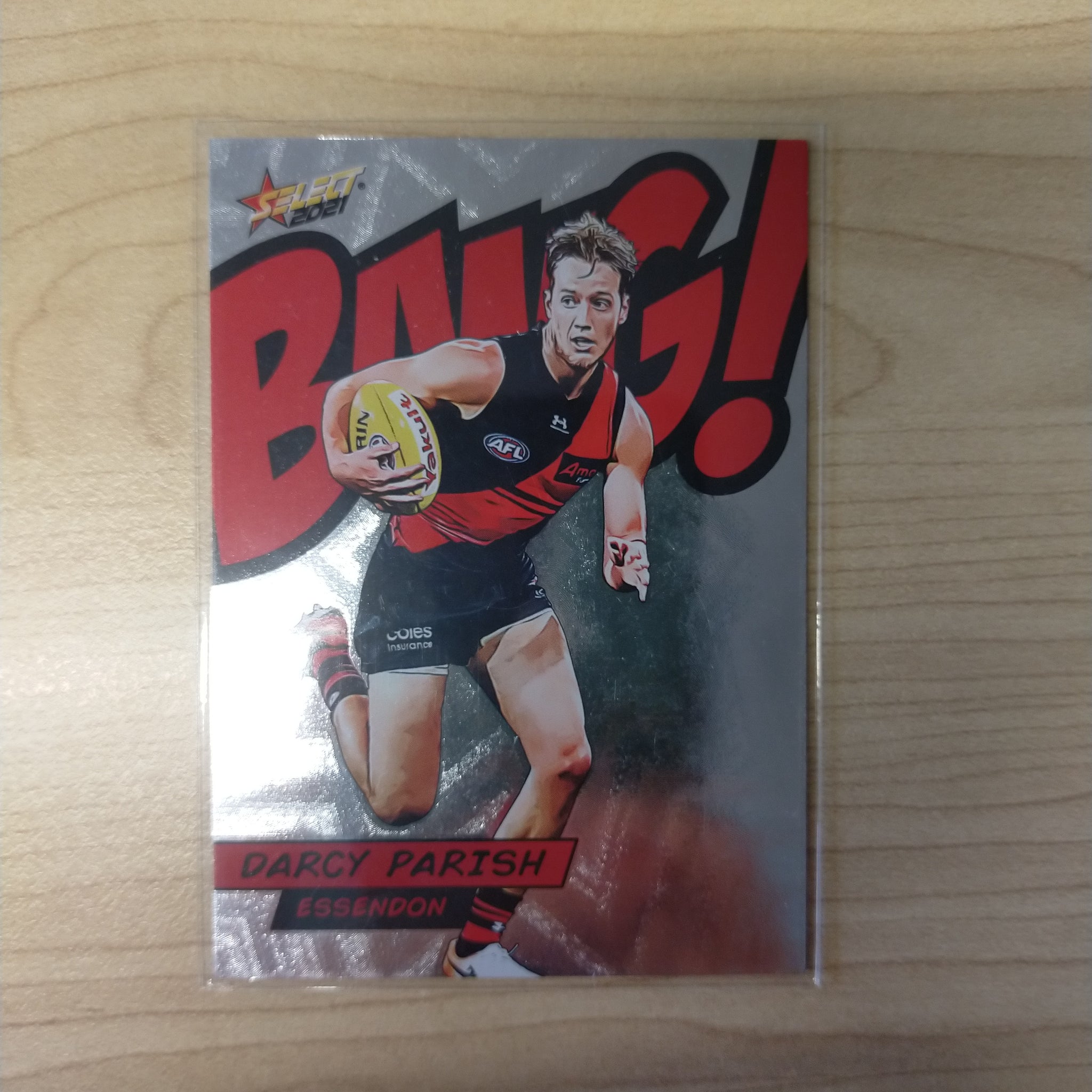 2021 AFL Select Footy Stars Bang Card Darcy Parish Essendon No.081/210