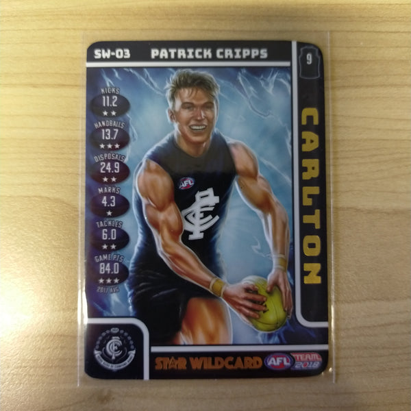 2018 Teamcoach Star Wildcard Patrick Cripps Carlton SW-03