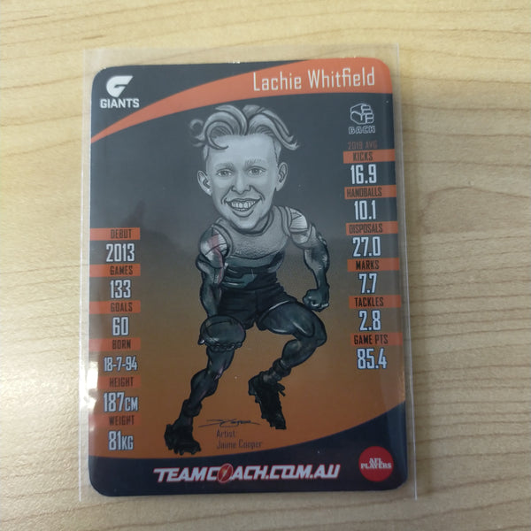 2020 Teamcoach Magic Wildcard Lachie Whitfield GWS Giants MW-09