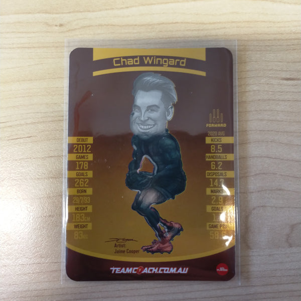 2021 AFL Teamcoach Magic Wildcard Chad Wingard Hawthorn MW-10
