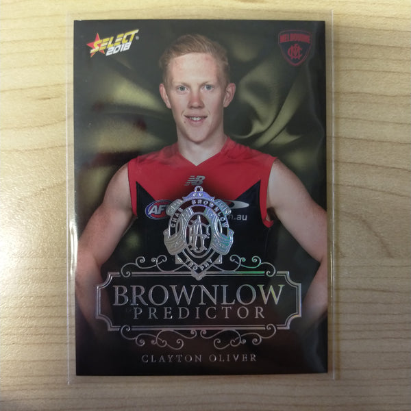 2018 Select Platinum Brownlow Predictor Clayton Oliver Melbourne No.019/50