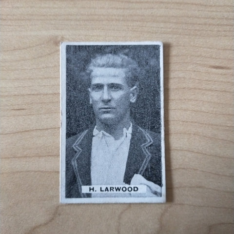Sweetacres Champion Chewing Gum H Larwood Test Match Records Cricket Cigarette Card No.1