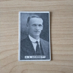 Sweetacres Champion Chewing Gum C V Grimmett Test Match Records Cricket Cigarette Card No.4