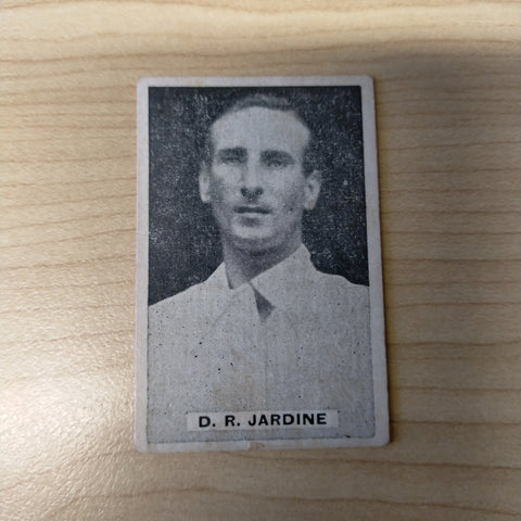Sweetacres Champion Chewing Gum D R Jardine Test Match Records Cricket Cigarette Card No.9