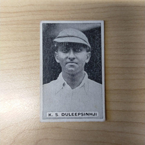 Sweetacres Champion Chewing Gum K S Duleepsunhji Test Match Records Cricket Cigarette Card No.12