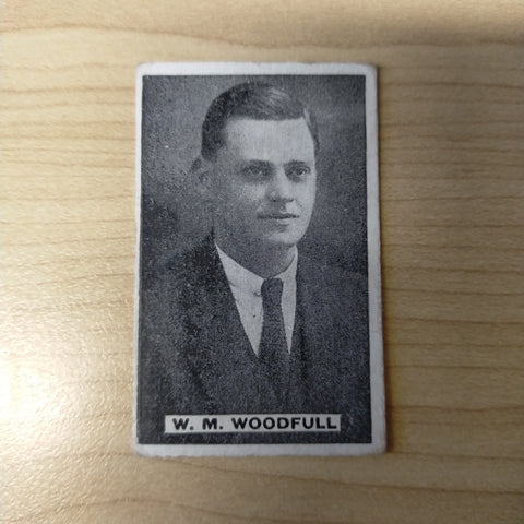 Sweetacres Champion Chewing Gum W M Woodfull Test Match Records Cricket Cigarette Card No.17