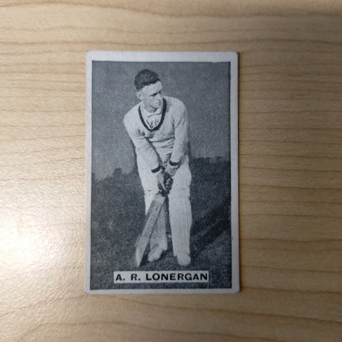 Sweetacres Champion Chewing Gum A R Lonergan Test Match Records Cricket Cigarette Card No.19