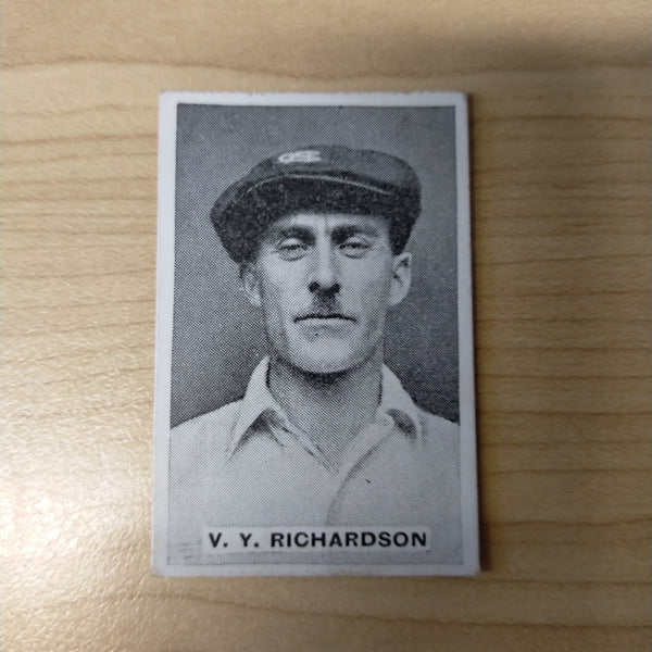 Sweetacres Champion Chewing Gum V Y Richardson Test Match Records Cricket Cigarette Card No.22
