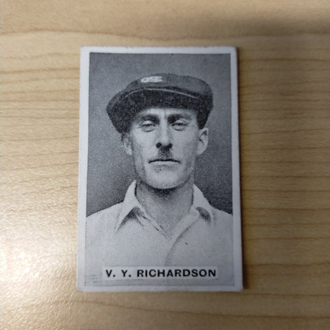 Sweetacres Champion Chewing Gum V Y Richardson Test Match Records Cricket Cigarette Card No.22