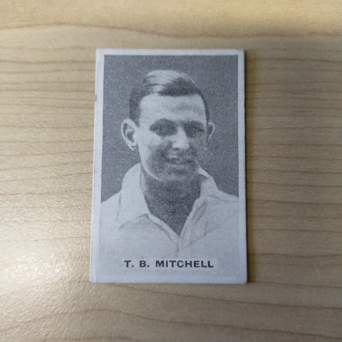 Sweetacres Champion Chewing Gum T B Mitchell Test Match Records Cricket Cigarette Card No.25