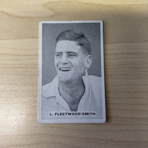 Sweetacres Champion Chewing Gum L Fleetwood-Smith Test Match Records Cricket Cigarette Card No.26