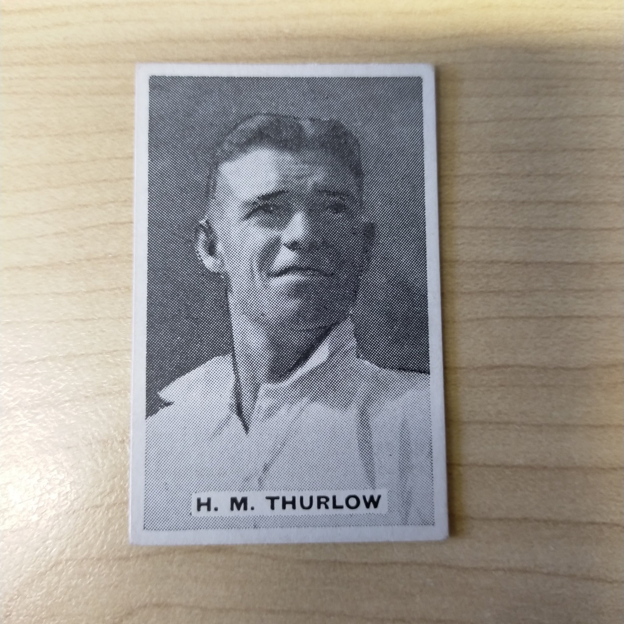 Sweetacres Champion Chewing Gum H M Thurlow Prominent Cricketers Cricket Cigarette Card No.38