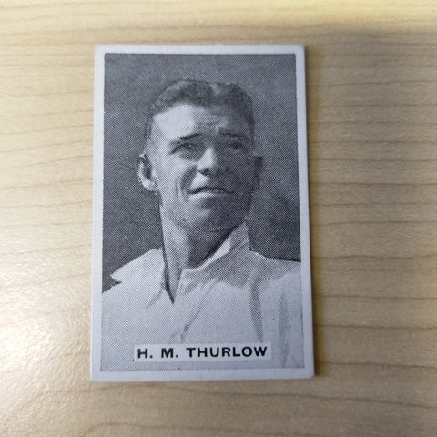 Sweetacres Champion Chewing Gum H M Thurlow Prominent Cricketers Cricket Cigarette Card No.38