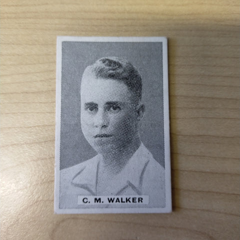 Sweetacres Champion Chewing Gum C M Walker Prominent Cricketers Cricket Cigarette Card No.43