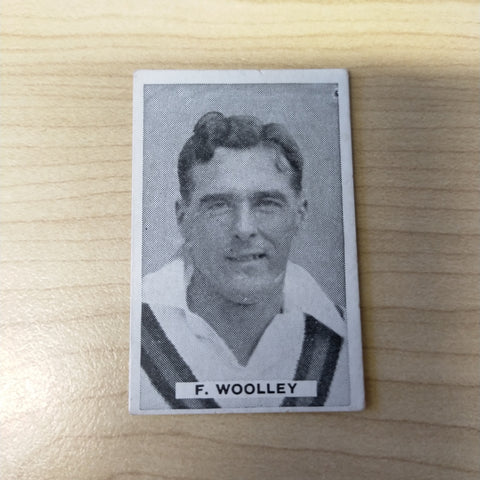 Sweetacres Champion Chewing Gum F Woolley Prominent Cricketers Cricket Cigarette Card No.49