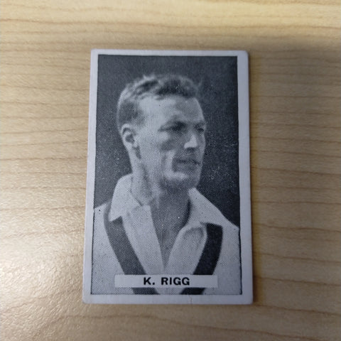 Sweetacres Champion Chewing Gum K Rigg Prominent Cricketers Cricket Cigarette Card No.50