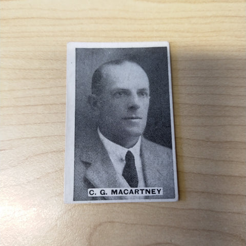 Sweetacres Champion Chewing Gum C G Macartney Prominent Cricketers Cricket Cigarette Card No.63