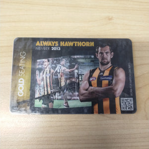 2013 Hawthorn Football Club Season Ticket Gold Seating Membership Premiership Year