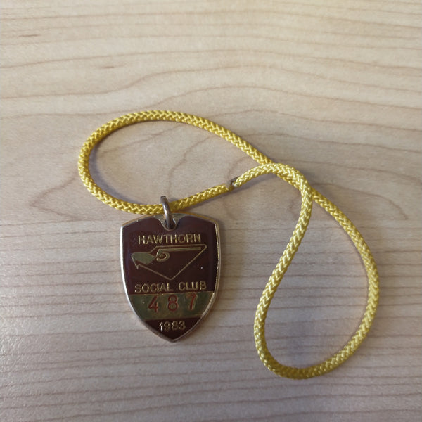 VFL 1983 Hawthorn Football Club Season Ticket and Membership Badge Premiership Year