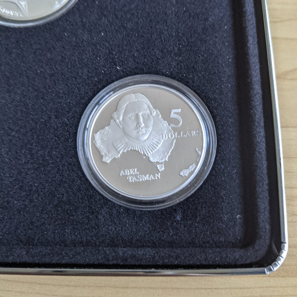 Australia 1993 Royal Australian Mint Masterpieces In Silver The Explorers Coin Set.