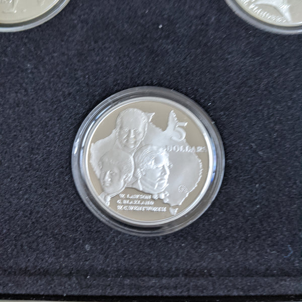 Australia 1993 Royal Australian Mint Masterpieces In Silver The Explorers Coin Set.