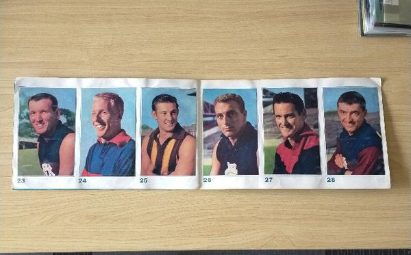 VFL 1964 Mobil Football Photos Complete Album Signed By Collingwood Team on Back