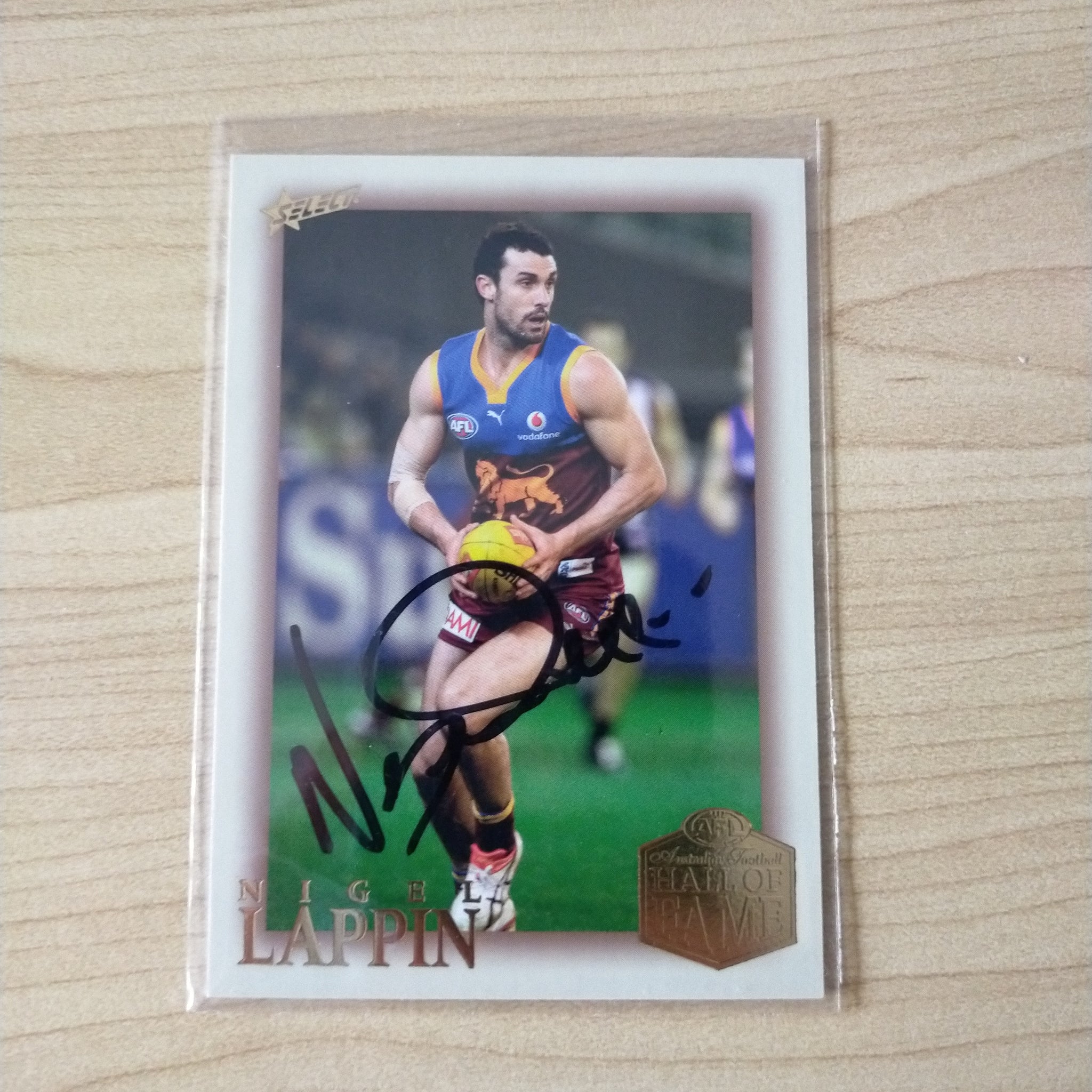 Select Hall of Fame Nigel Lappin Brisbane Hand Signed Card