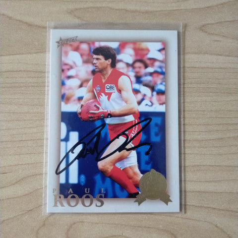 Select Hall of Fame Paul Roos Sydney Hand Signed Card