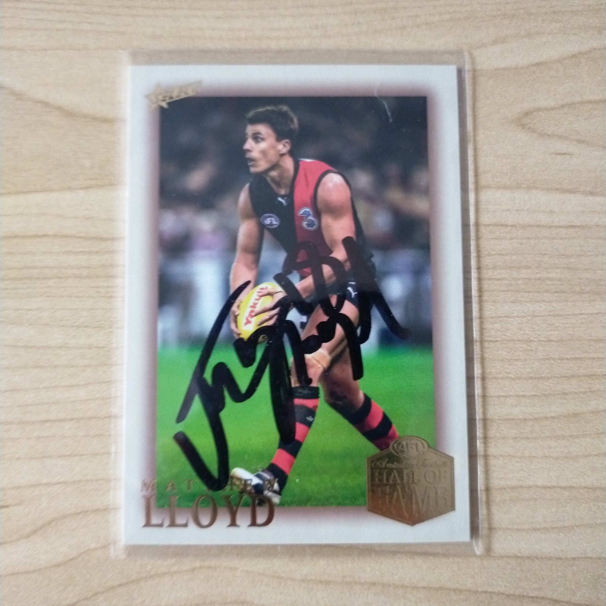 Select Hall of Fame Matthew Lloyd Essendon Hand Signed Card