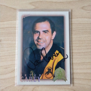 Select Hall of Fame Peter Carey Glenelg Hand Signed Card