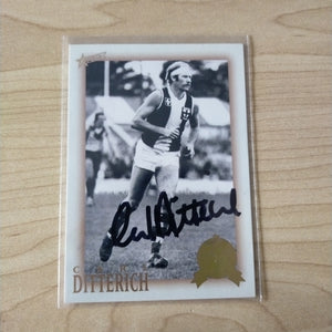 Select Hall of Fame Carl Ditterich St Kilda Hand Signed Card