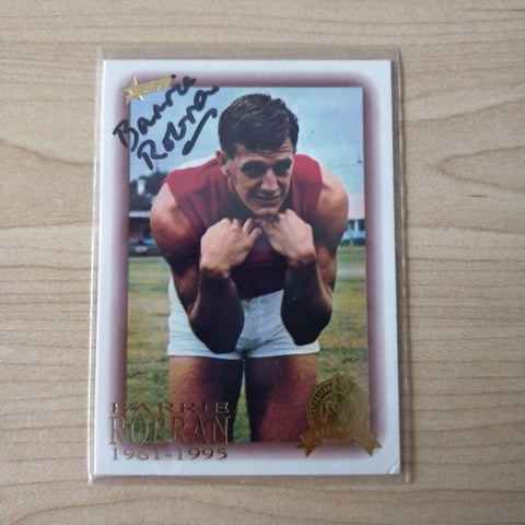 Select Hall of Fame Barrie Robran North Adelaide Hand Signed Card