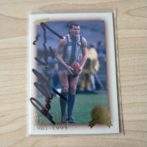 Select Hall of Fame Ross Glendinning North Melbourne Hand Signed Card