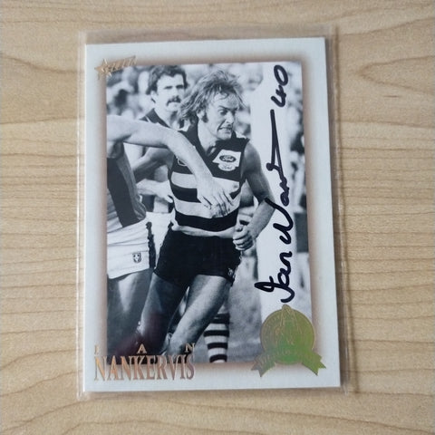 Select Hall of Fame Ian Nankervis Geelong Hand Signed Card