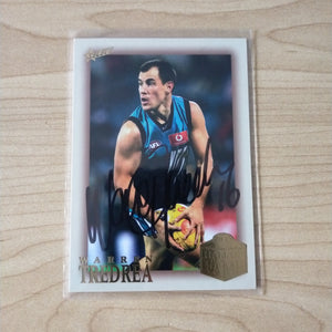 Select Hall of Fame Warren Tredrea Port Adelaide Hand Signed Card