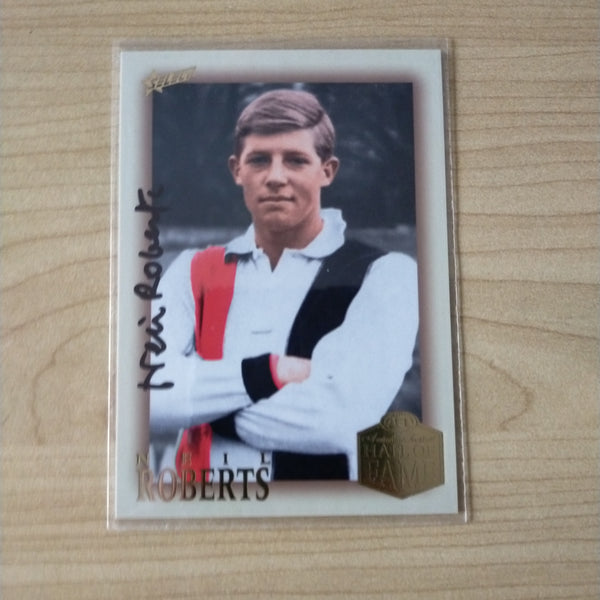 Select Hall of Fame Neil Roberts St Kilda Hand Signed Card