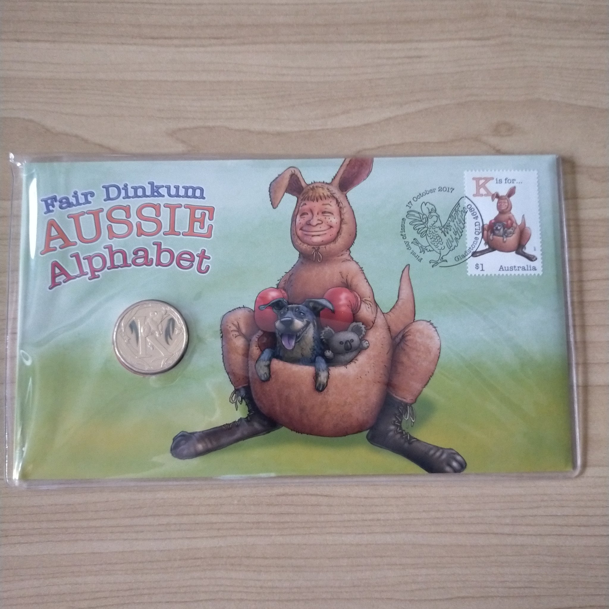 2017 $1 Australian Fair Dinkum Aussie Alphabet K PNC