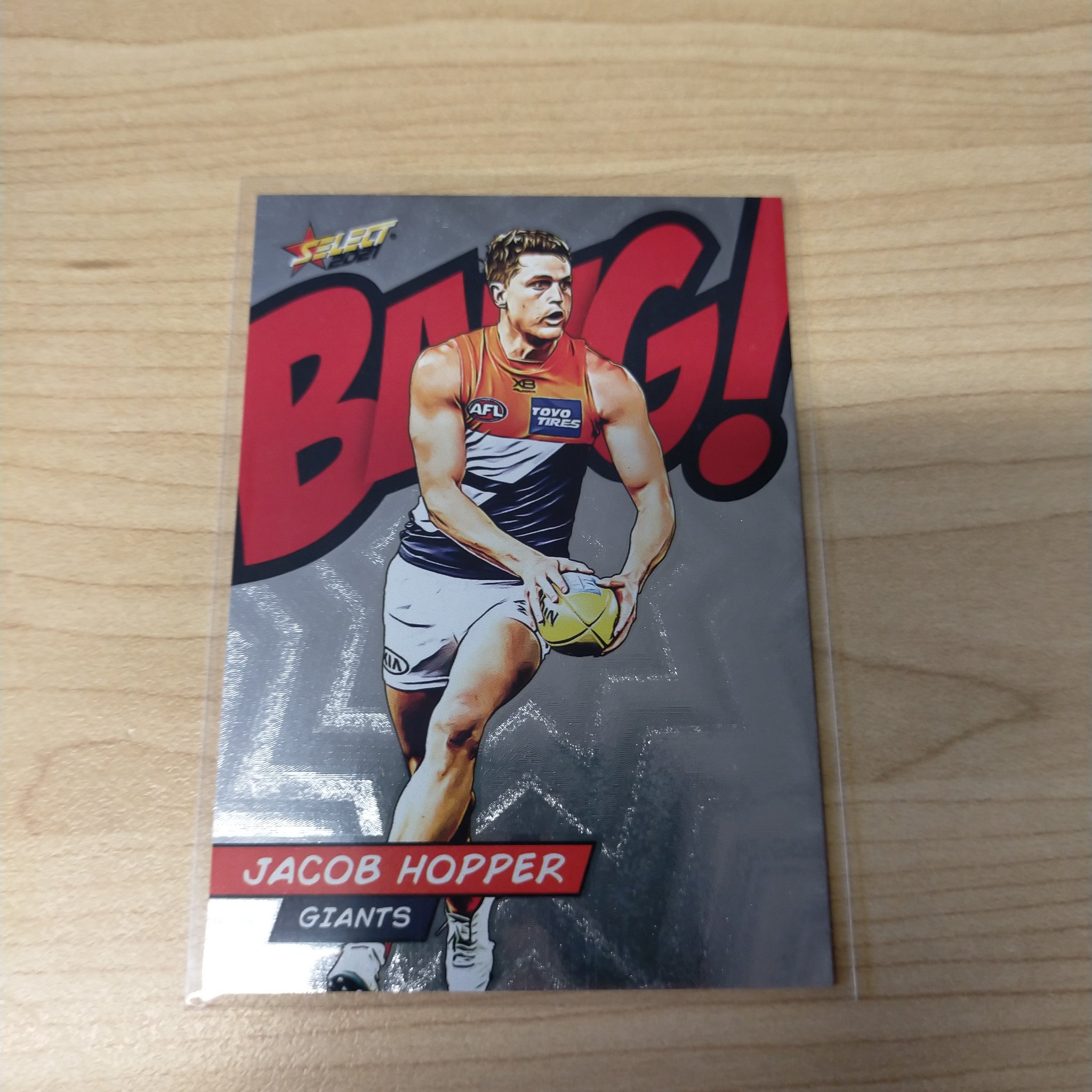 2021 AFL Select Footy Stars Bang Card Jacob Hopper GWS Giants No.108/210