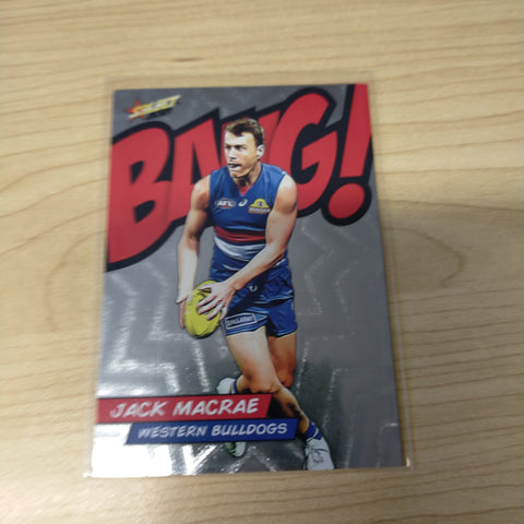 2021 AFL Select Footy Stars Bang Card Jack Macrae Western Bulldogs No.153/210