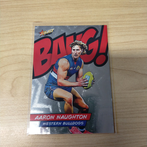 2021 AFL Select Footy Stars Bang Card Aaron Naughton Western Bulldogs No.161/210
