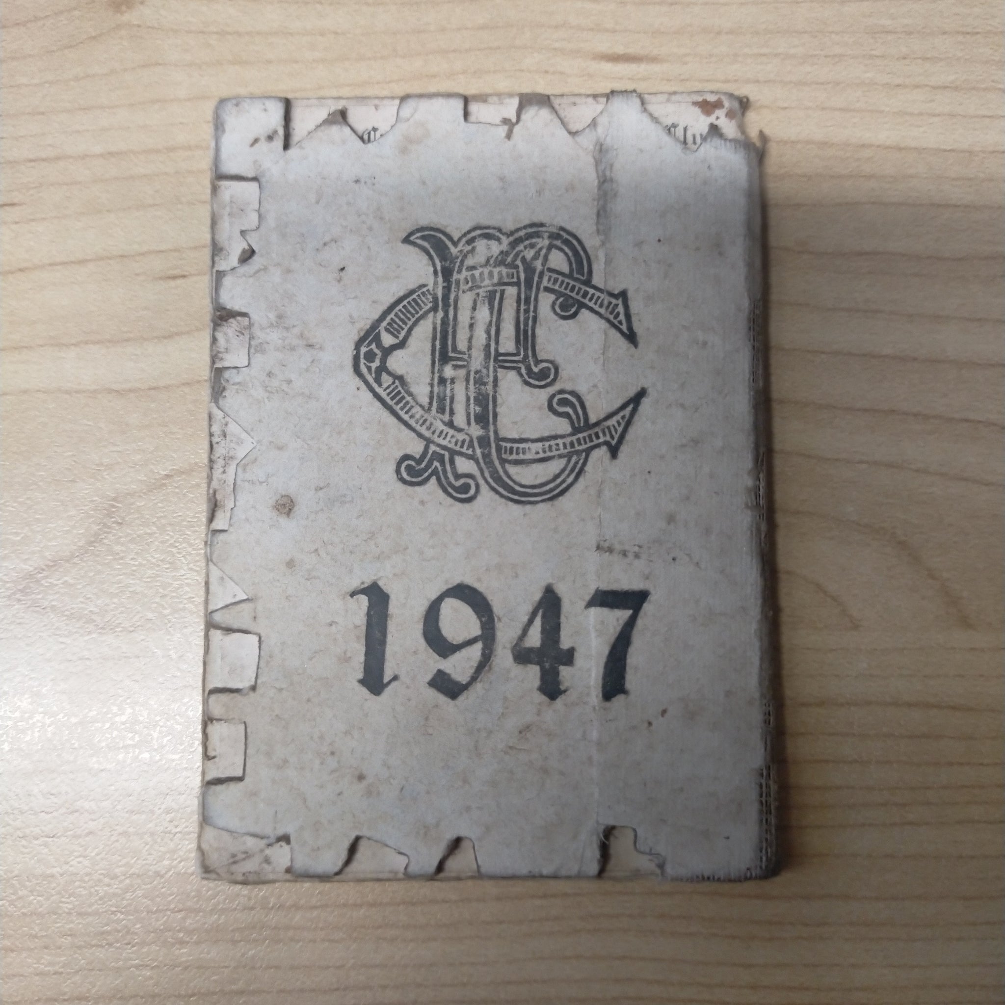 VFL 1947 Collingwood Football Club Members Season Ticket