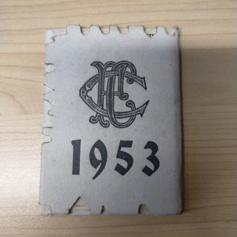 VFL 1953 Collingwood Football Club Members Season Ticket Premiership Year