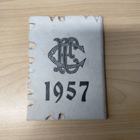 VFL 1957 Collingwood Football Club Members Season Ticket